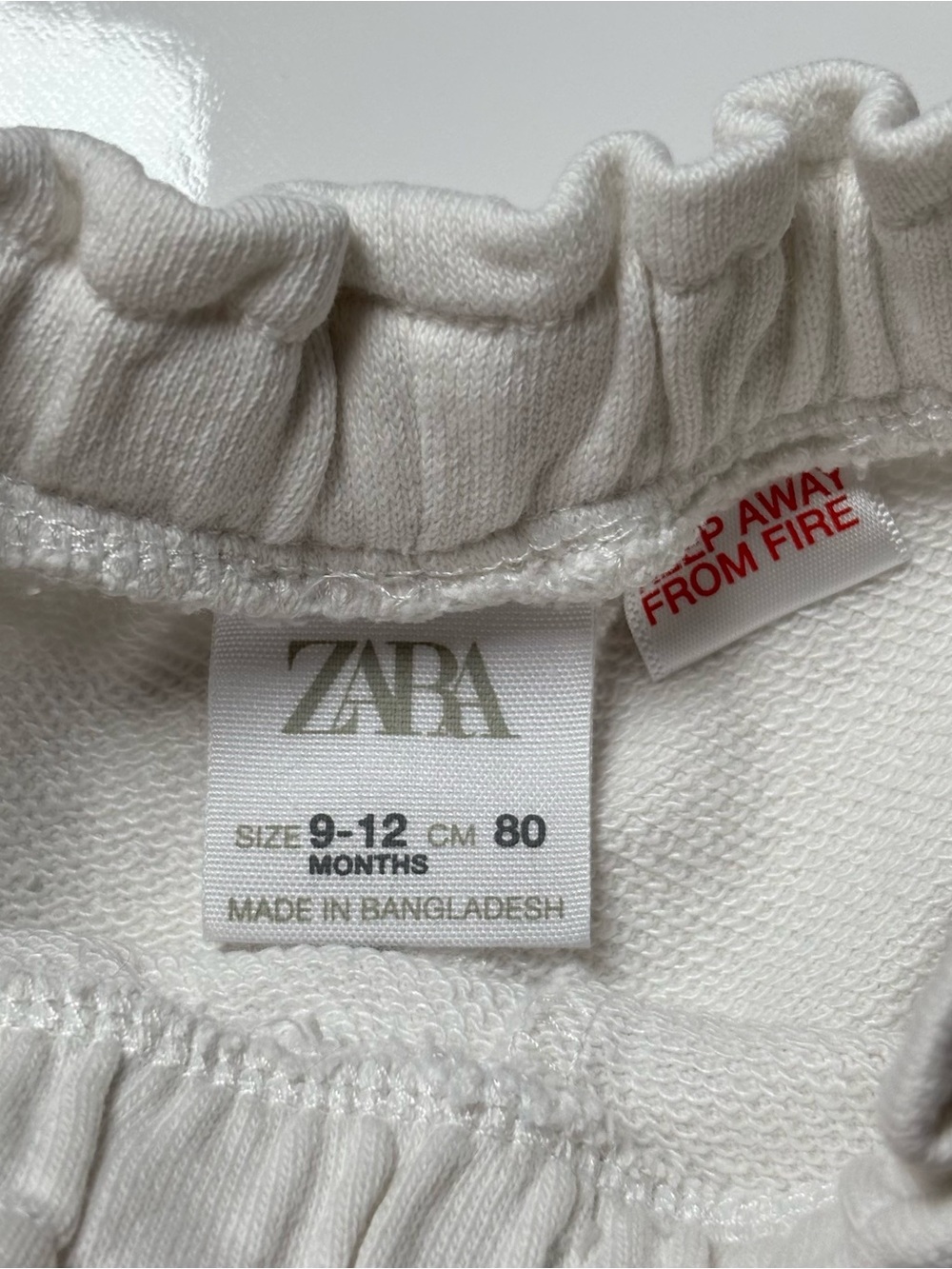 Zara, OshKosh & TAG Coquette Pastel Ruffle & Twill Shorts Bundle 3pcs 9-12M - Picture 7 of 11